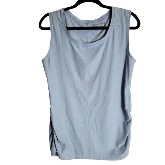Eddie Bauer Active Tank Sleeveless Shirt Athletic Running Womens M Blue Stretchy - Picture 1 of 6